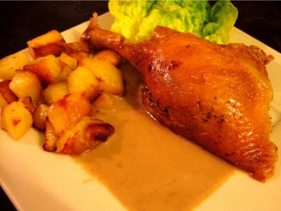 Recette Assiette de canard sauce au foie