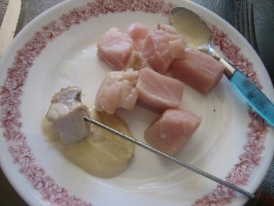 Fondue à l'espadon et sa sauce au citron et au marsala - 8.4