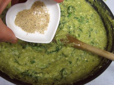 Cassolettes d'oeufs aux restes de purée de brocolis - 4.2