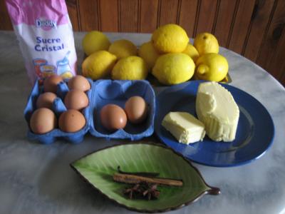 Ingrédients pour la recette : Lemon Curd aux épices
