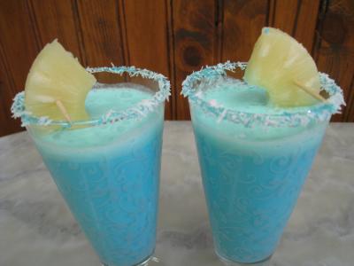 Recette Cocktail crème de coco au curaçao