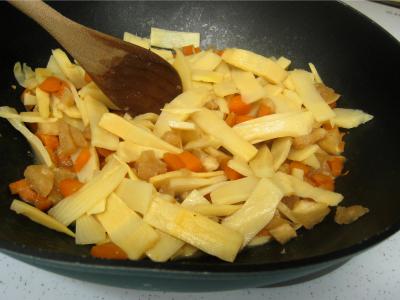 Recette Colin aux pousses de bambou