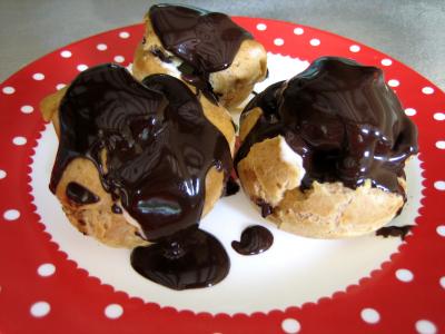 Image : recette Profiteroles au chocolat au wok