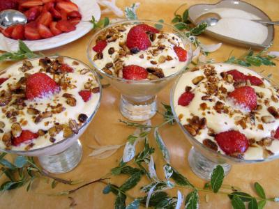 Recette Fraises en sabayon