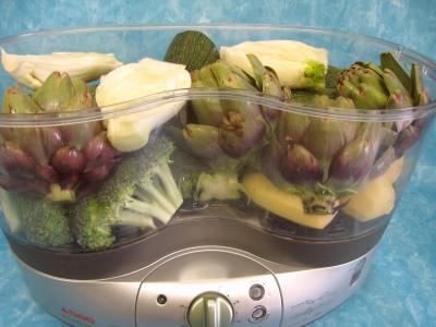 Légumes vapeur (artichauts, brocolis, carottes, fenouil) - 9.2