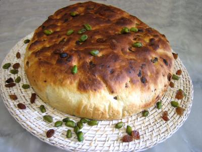 Image : recette Pain aux raisins et aux pistaches