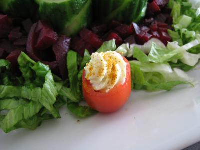 Recette Concombre farci au nid de Pâques