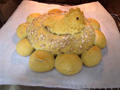Poule de Pâques et ses oeufs - 9.1