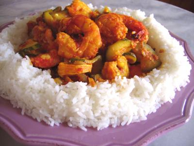 Cary de crevettes