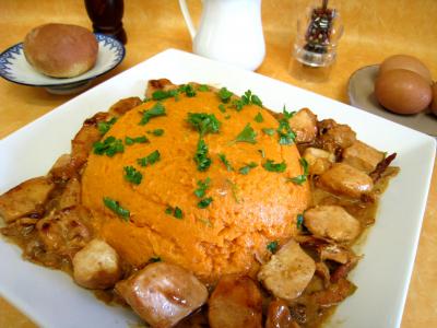 purée de patates douces