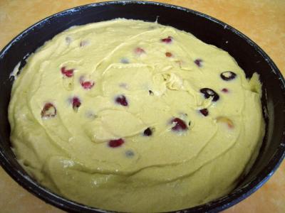 Recette Quatre-quarts aux abricots et aux cerises