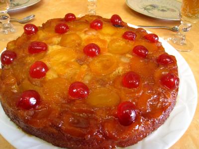 Quatre quart aux abricots et aux cerises