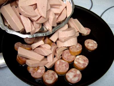 Recette Ragoût de saucisses fumées
