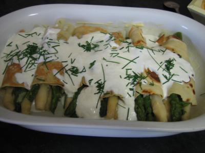 Recette Omelette aux asperges gratinées