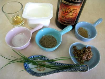 Ingrédients pour la recette : Sauce moutarde minceur