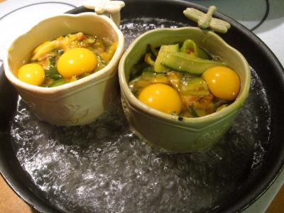 Sauté de légumes et ses oeufs au bain-marie - 10.2