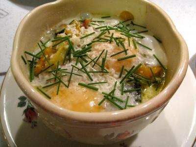 Recette Sauté de légumes et ses oeufs au bain-marie