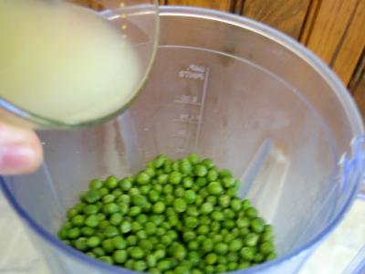 Recette Soupe froide aux petits pois