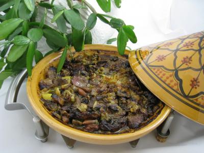 plat unique : Tajine aux restes de gigot façon marocaine
