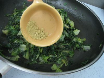 Polenta aux ognasses, aux épinards et aux asperges - 10.3