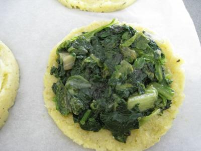 Polenta aux ognasses, aux épinards et aux asperges - 11.1