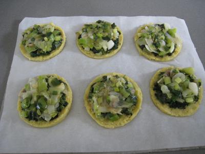 Polenta aux ognasses, aux épinards et aux asperges - 12.3