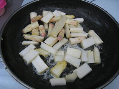 Polenta aux ognasses, aux épinards et aux asperges - 13.1