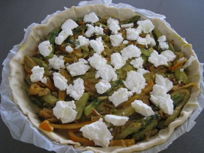 Tarte aux asperges au fromage frais de chèvre - 10.4