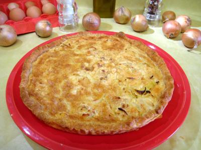 Recette Tarte aux grenouilles et aux oignons