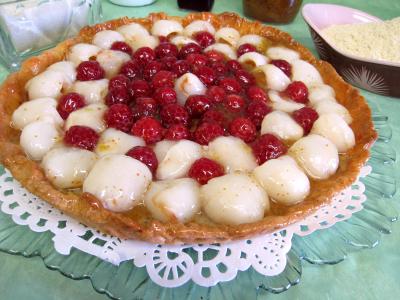 Tarte aux litchies