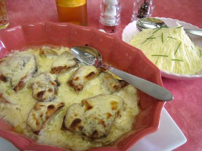 Thon à la vapeur gratiné au gorgonzola - 10.4