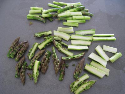 Omelette d'asperges au chou et aux ognasses - 4.4