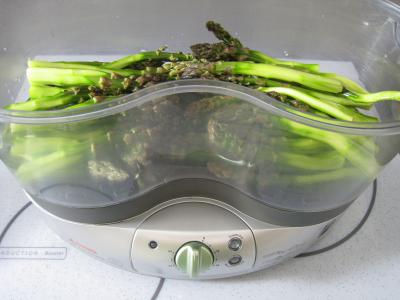 Recette Asperges à la vapeur