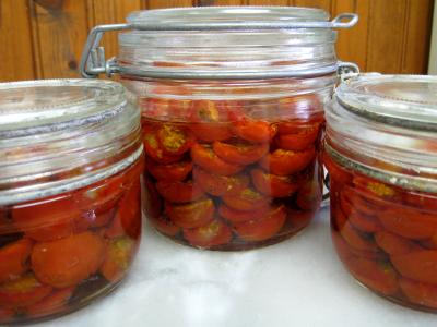 Recette Pots de tomates-cerise confites