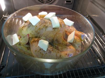 Recette Poulet rôti à l'armagnac