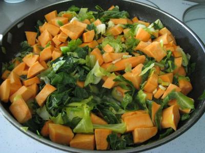 Sauté de chou pointu aux patates douces - 5.1