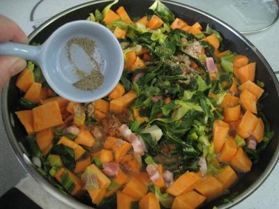 Sauté de chou pointu aux patates douces - 6.1