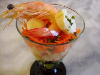 Recette Verrine au coeur de palmier