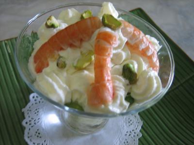 Cappuccino aux fèves et langoustines