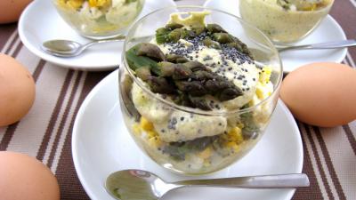 Recette Verrines aux asperges et au mascarpone