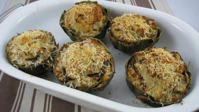 Recette Artichauts farcis à la perche
