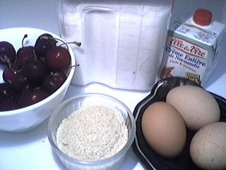 Ingrédients pour la recette : Gratin aux cerises