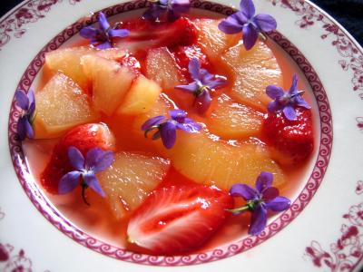 Soupe de violettes à l'ananas et aux fraises - 6.1