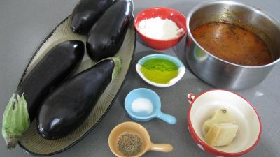Ingrédients pour la recette : Aubergines à l'italienne