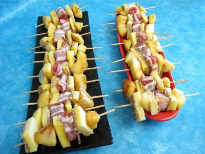 Recette Brochettes de boeuf sucrées-salées