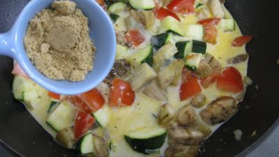 Recette Aubergines aux épices et ces coquillettes