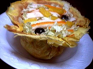 Recette Aumônières de crêpes au chou chinois