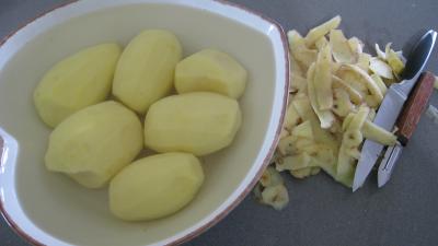 Aumônières aux pommes de terre et coulis de banane - 1.1