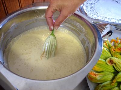 Tremper dans la pâte à frire