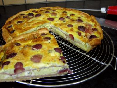 Recette Tarte au jambon à la fourme d'Ambert au parfum d'Auvergne